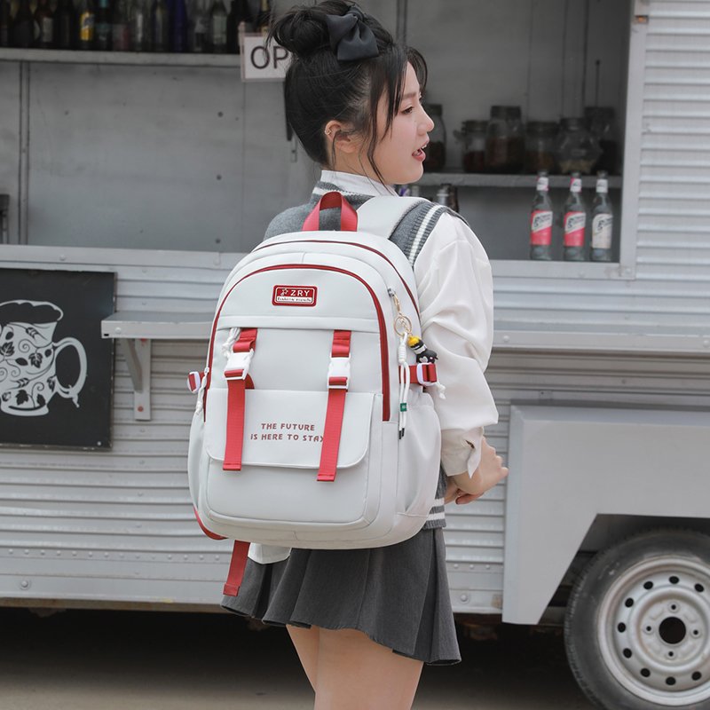 Factory sales nylon fabric travel School backpack for daily day casual school bags for teenage girls boys High school Bookbags