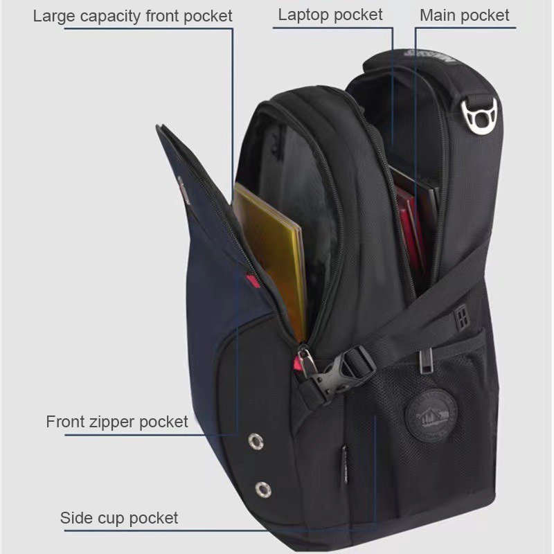 New Arrival 2024 Men'S Backpack Business Travel Laptop Backpack Large Capacity Oxford Backpack Mochilas Para Mujer