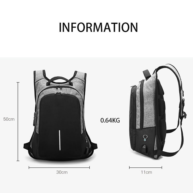 Hot Sell Factory Customized Multifunction Backpack Anti Theft Waterproof Backpack USB Charging Laptop Backpack