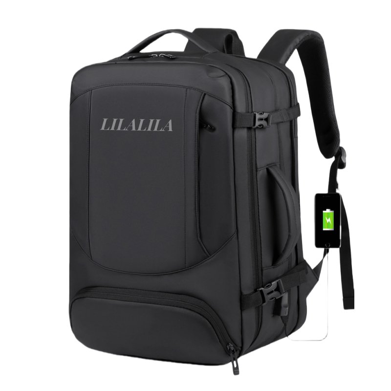 LILALILA Custom Business Travel Backpack Bag Waterproof Polyester Women Oxford Multi Compartment Girl Laptop Backpack with Logo