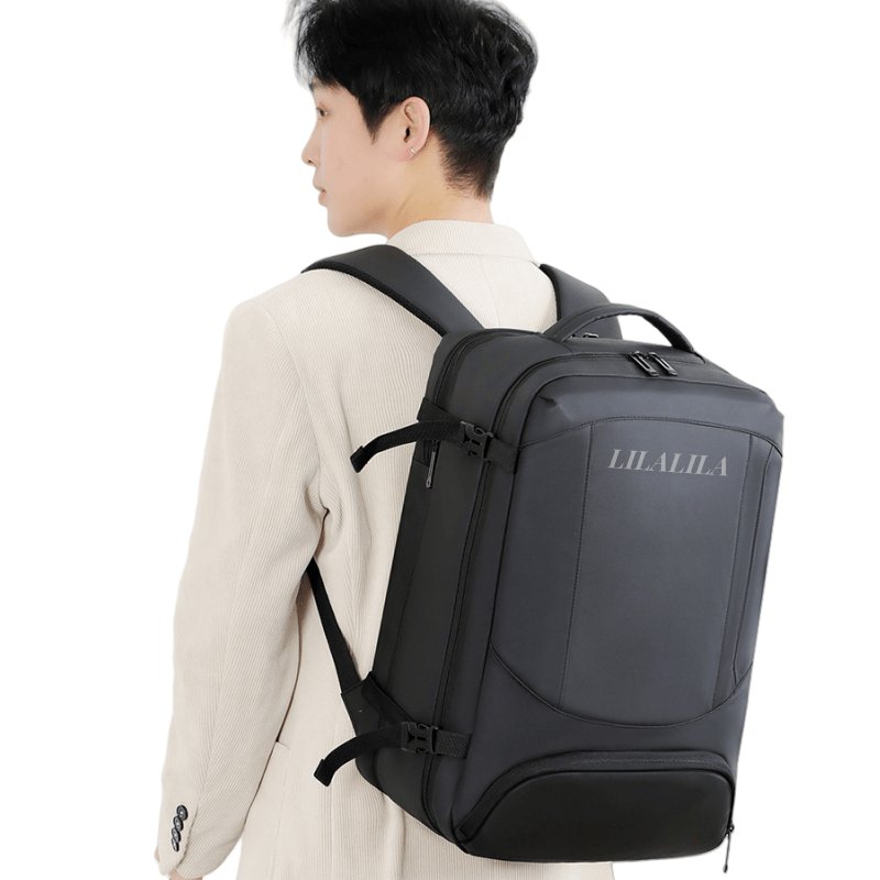LILALILA Custom Business Travel Backpack Bag Waterproof Polyester Women Oxford Multi Compartment Girl Laptop Backpack with Logo