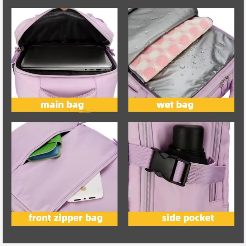 Large custom logo travel backpack bag multifunctional women men's business laptop backpack smart travel backpack with USB