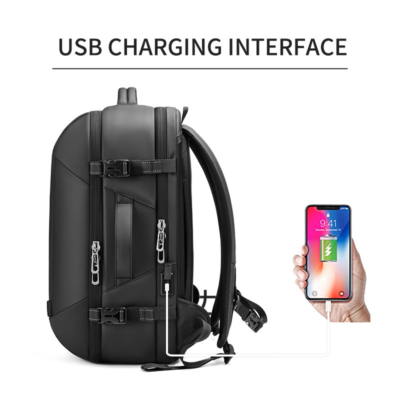 2023 premium fashion vaccum compression school bags outdoor man travel laptop backwoods backpack