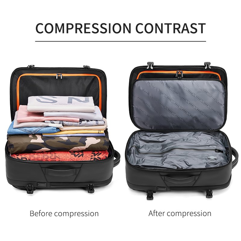 2023 premium fashion vaccum compression school bags outdoor man travel laptop backwoods backpack