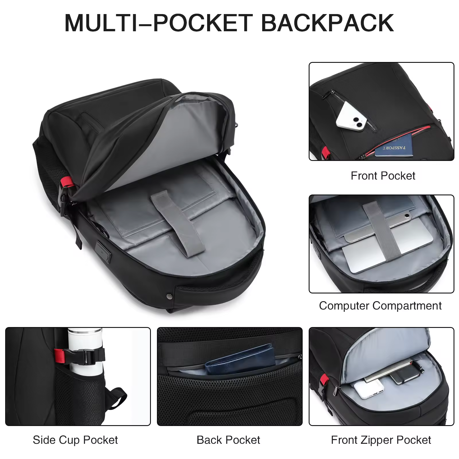 OEM 15.6 inch Waterproof Travel Backpack Business Laptop Backpack Bags for men