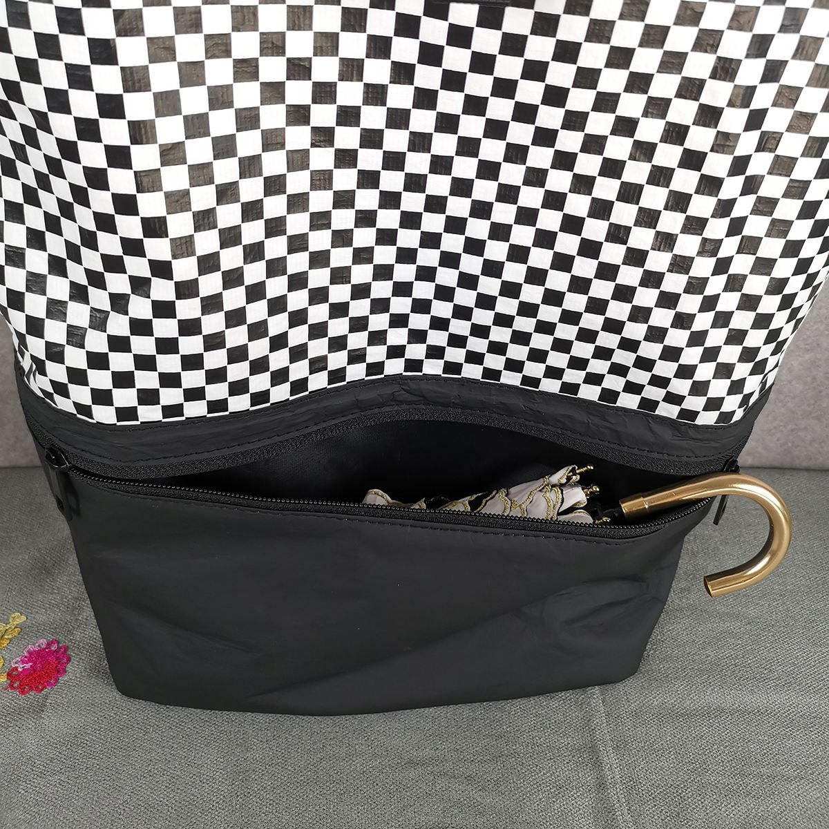Wholesale fashion high quality office computer bag laptop waterproof grid large capacity backpack