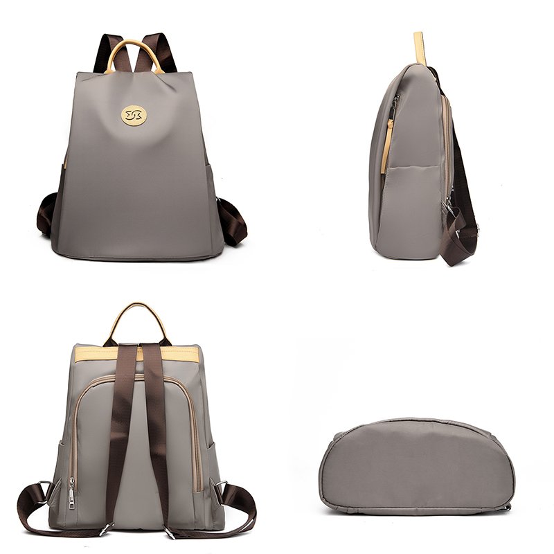 Solid Anti Theft Backpacks High Quality Nylon Fashion Schoolbag Luxury Designer Brand Women's Backpacks Ladies Travel Knapsack