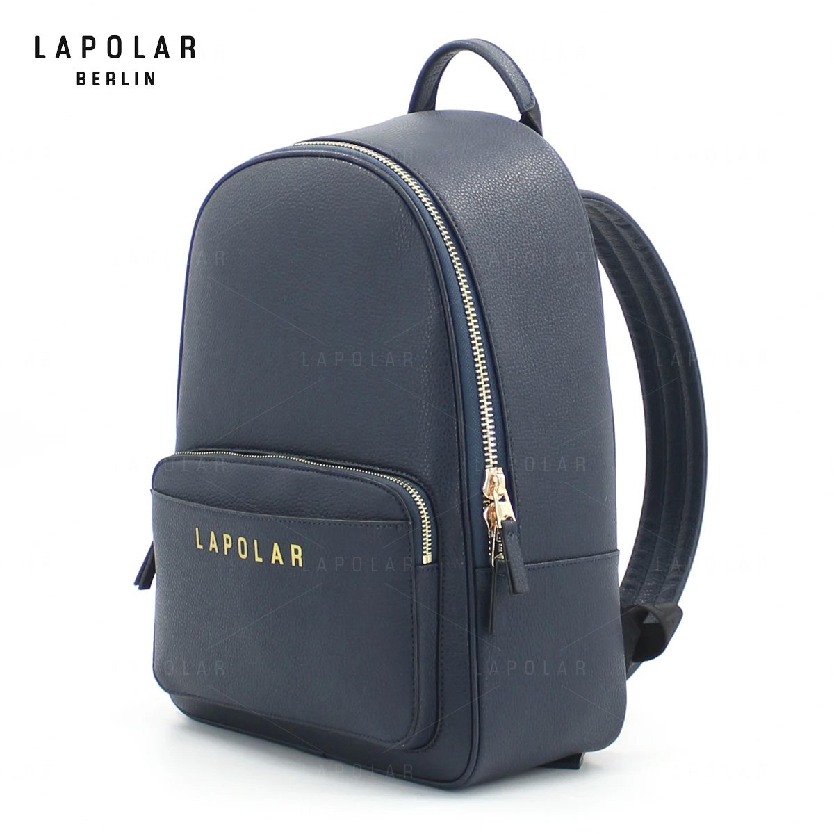 LAPOLAR Low Price Custom Black Leather School Backpack Fashion Women Book Bag Backpack For Ladies