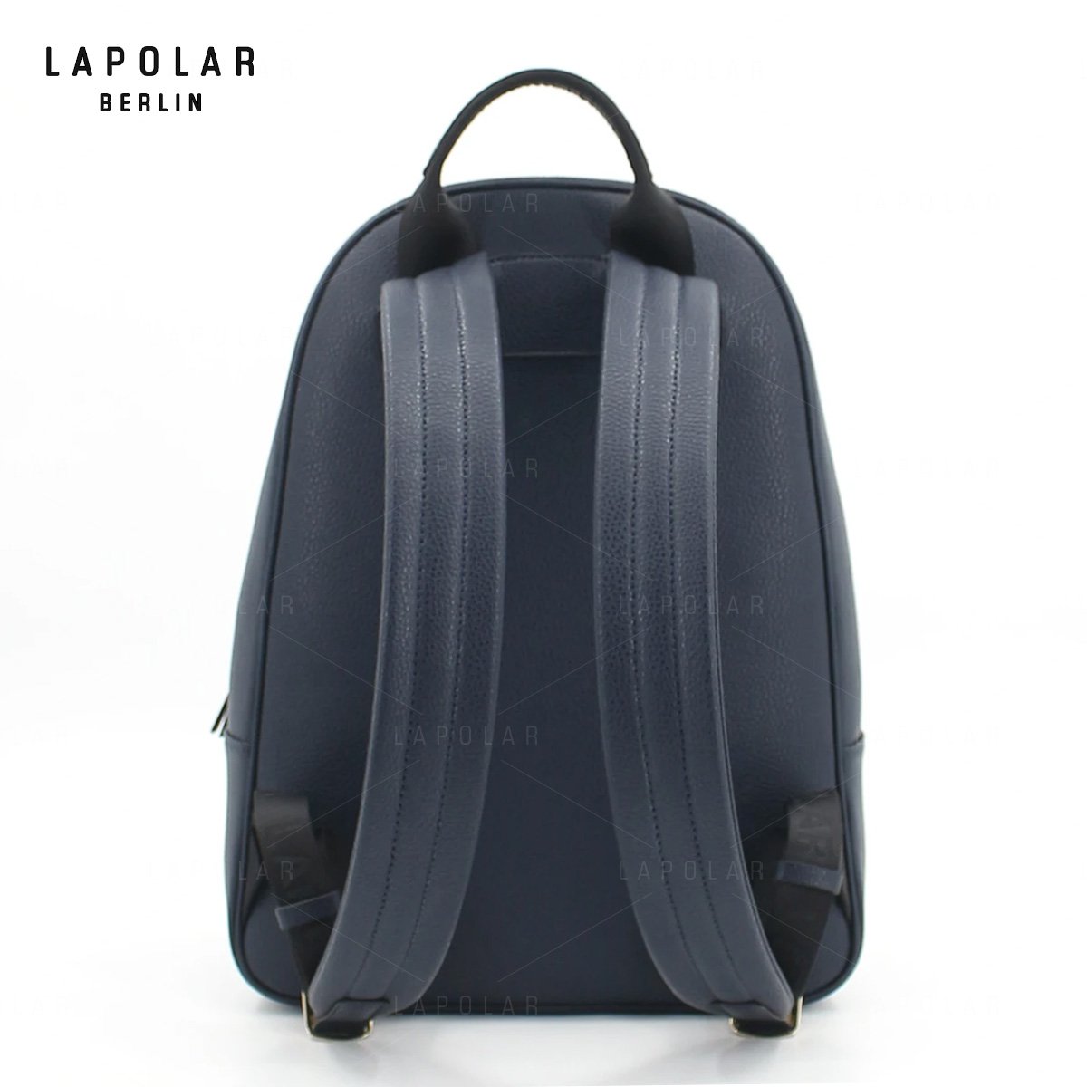 LAPOLAR Low Price Custom Black Leather School Backpack Fashion Women Book Bag Backpack For Ladies