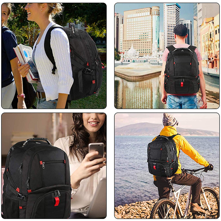 Factory OEM Sport School Bag Pack Custom Logo Hiking Camping Travel Casual Sport Laptop Backpack With USB