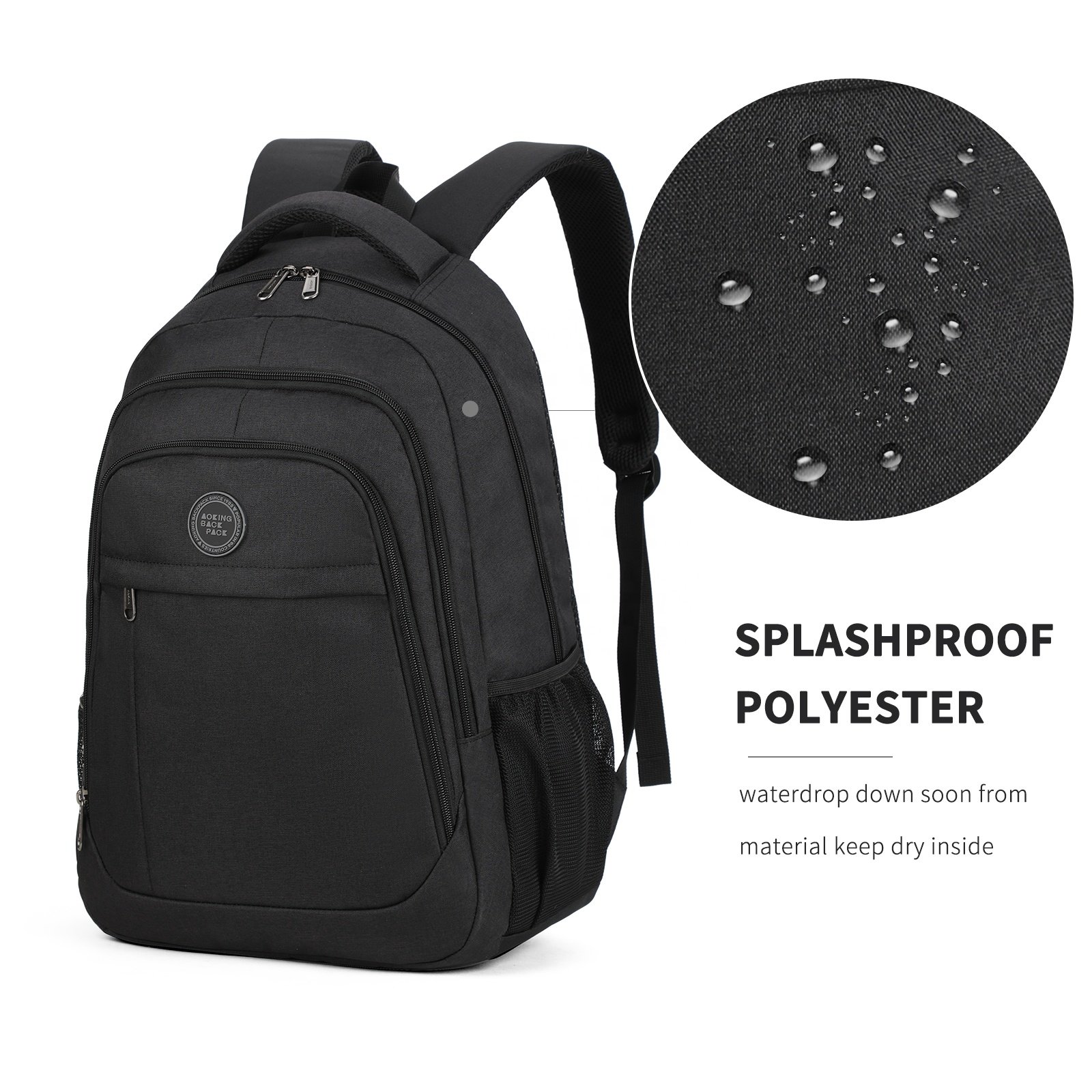 Aoking OEM high quality custom simple men casual sport bag school backpack teenager bags laptop backpacks schoolbags