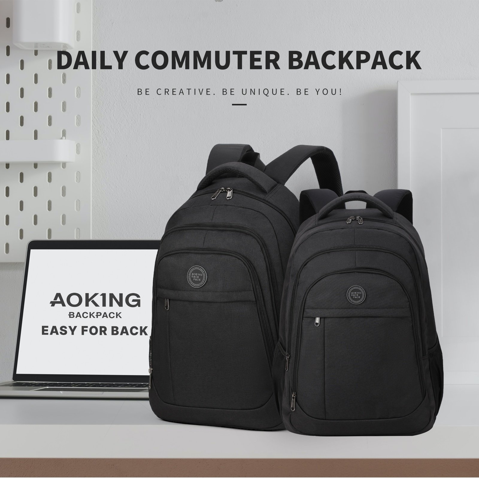Aoking OEM high quality custom simple men casual sport bag school backpack teenager bags laptop backpacks schoolbags