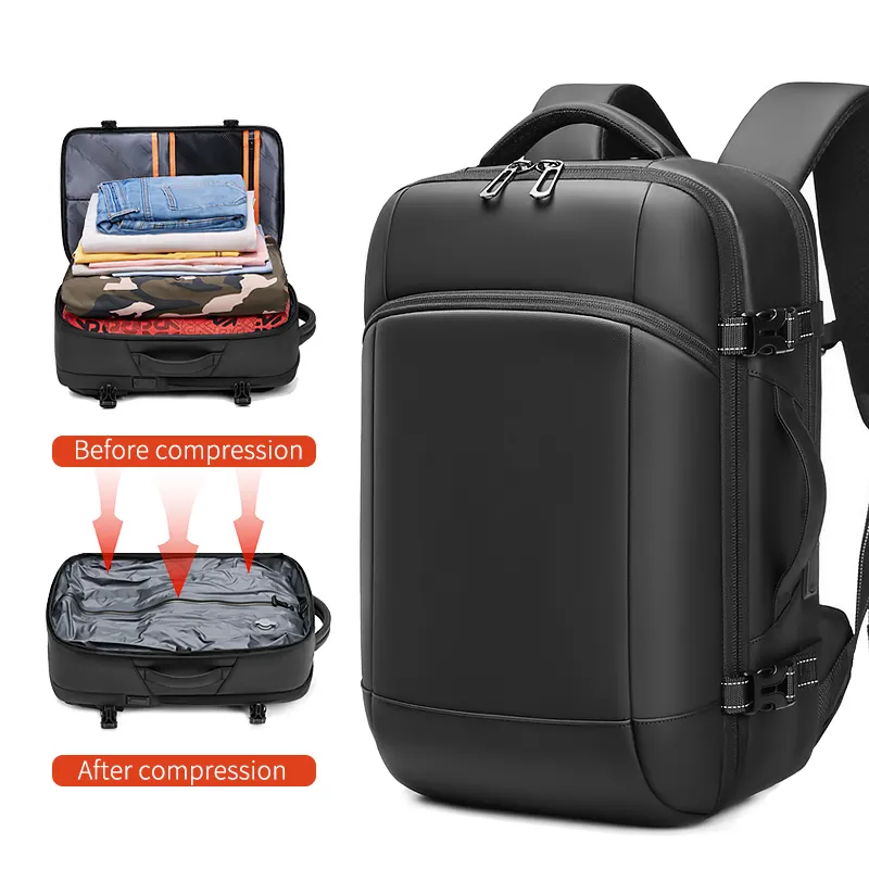 Unisex laptop backpack School Backpack Multifunction vacuum compression backpack Mochila de computadora portatil