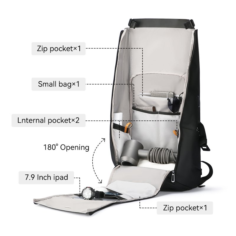 MARK RYDEN Factory wholesale custom waterproof travel backpack work office laptop backpack commuting shoulder bag MR2966-B