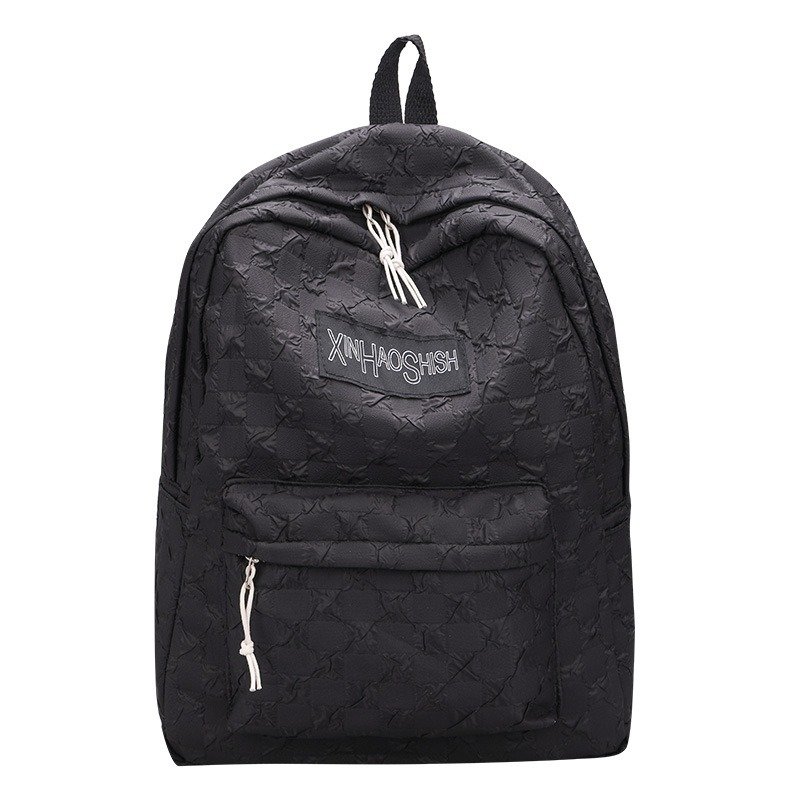 Large capacity laptop backpacks book bag junior high school college student Chessboard grid schoolbag bookbag school bags