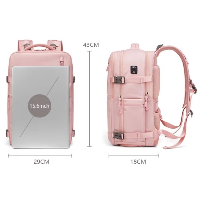 Short-distance travel backpack, multi-functional large capacity dry and wet separation backpack, waterproof computer backpack