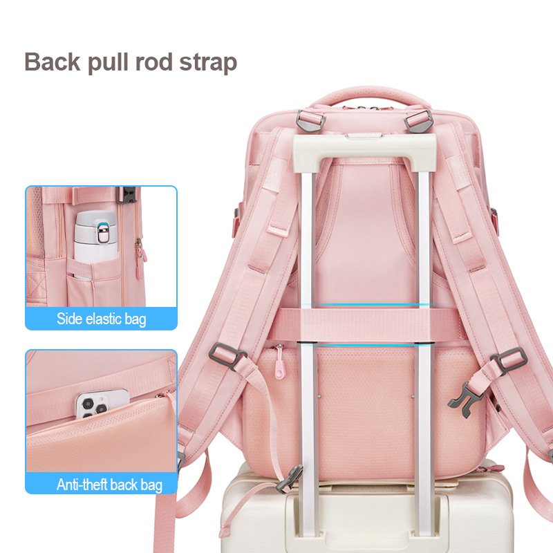 Short-distance travel backpack, multi-functional large capacity dry and wet separation backpack, waterproof computer backpack