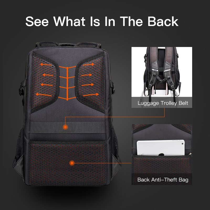 Arctic Hunter Mochila USB Charging Compartment Waterproof Travel Men Laptop Backpack Bag sports large capacity backpack