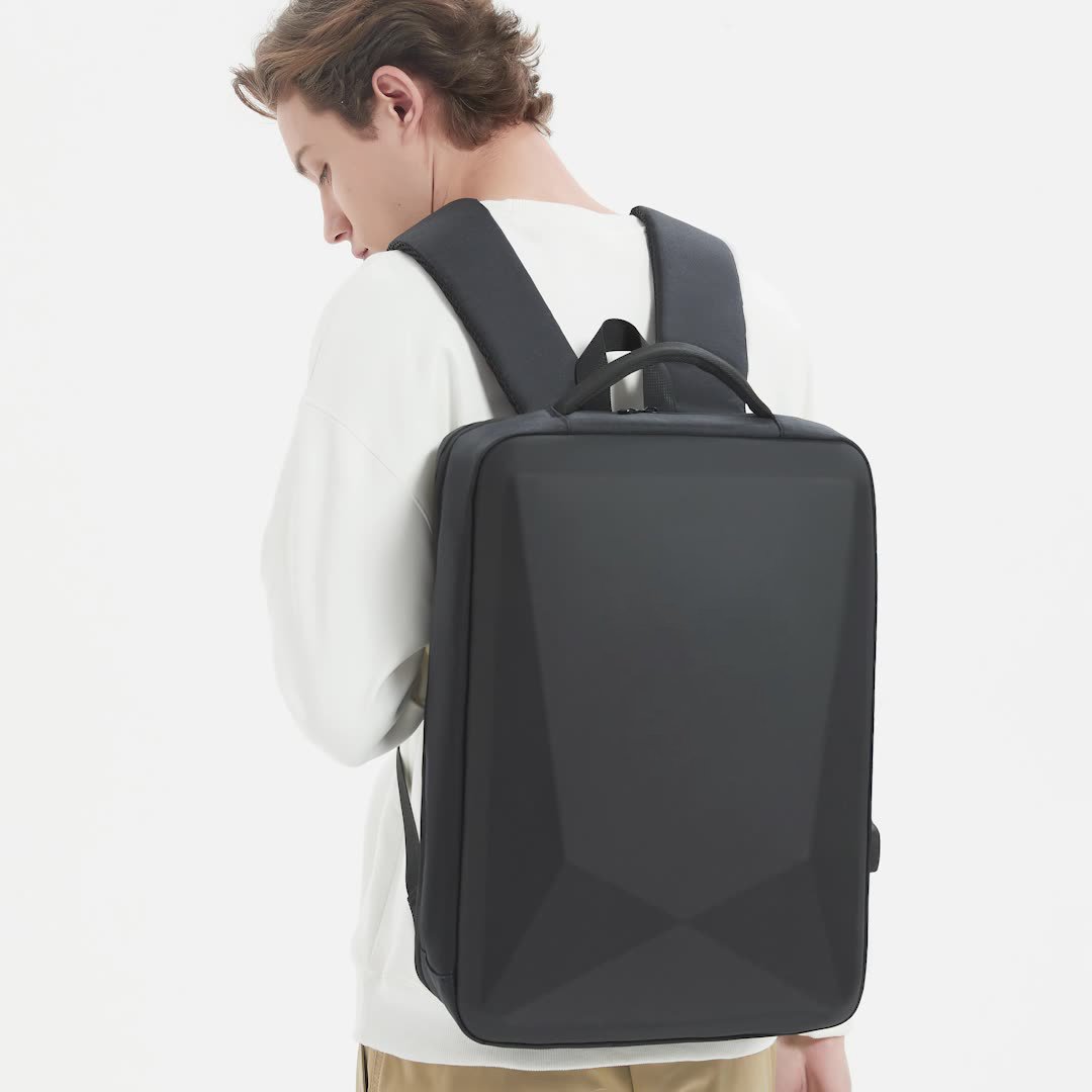 2024 Wholesale Casual Custom Motorcycle cycling Bag Laptop Backpack Bag for Men College School Hard Shell Backpack