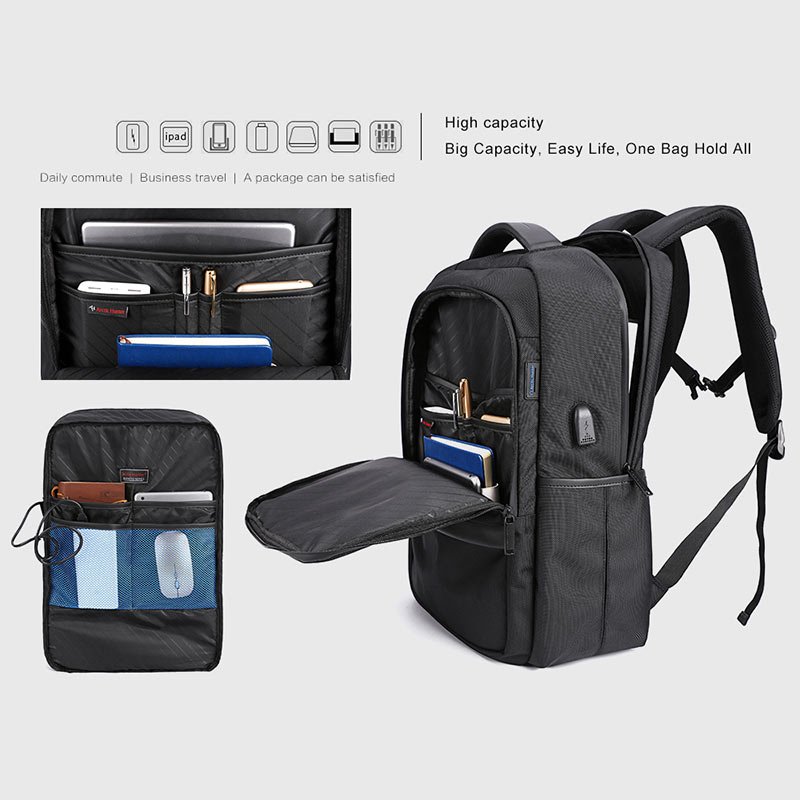 2023 Mochilas Travelling Men Smart Anti-theft Back Pack Bag Waterproof School Bag Anti Theft Laptop Backpacks