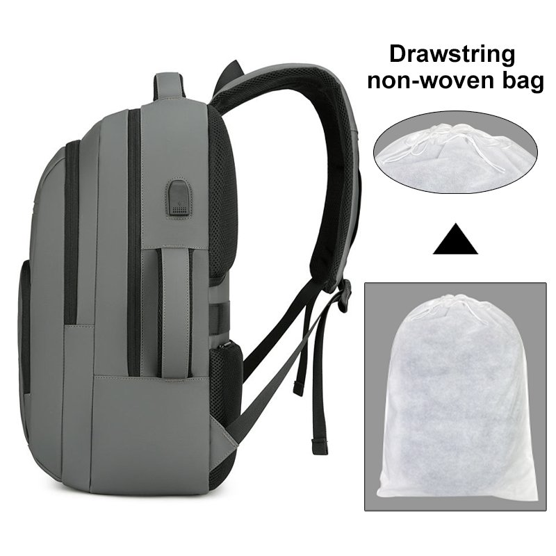 custom logo men business travel Computer school bag waterproof teenager students laptop backpack USB