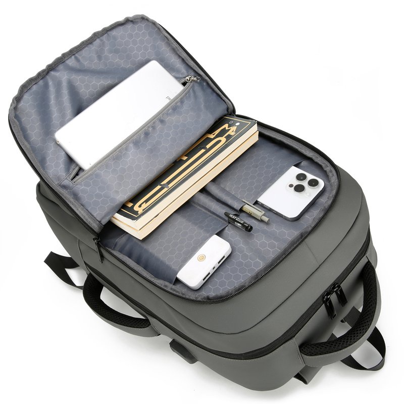 custom logo men business travel Computer school bag waterproof teenager students laptop backpack USB