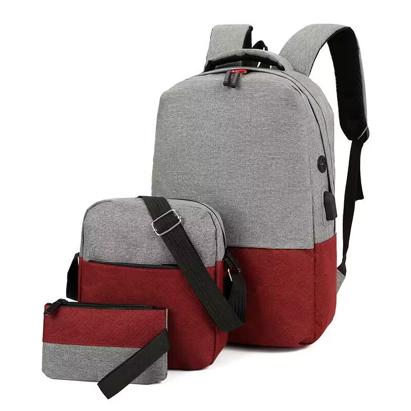 Factory Direct Customized Logo Student School Backpack set Smart Travel Bag USB Charging Backpack For Sale