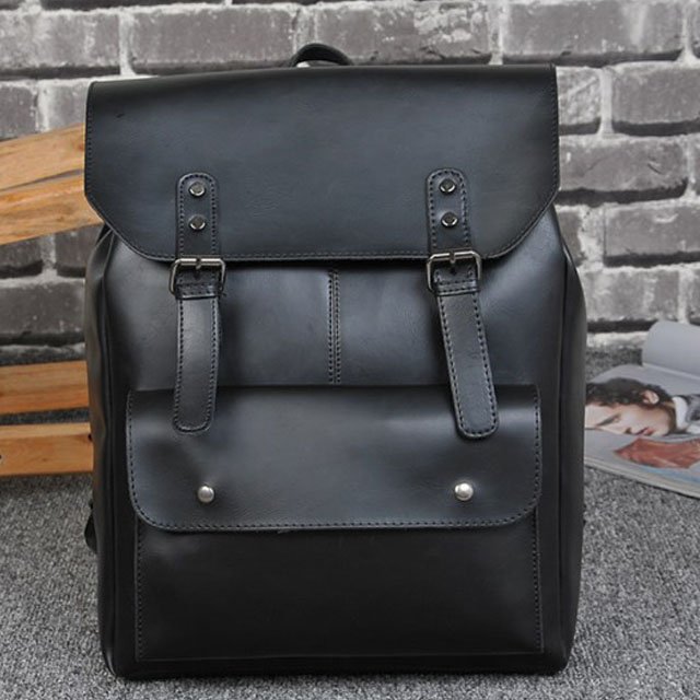 New High Quality Crazy Horse Leather Backpack for Men Laptop Backpack Vintage Travel Office Bag Large Capacity School Shoulder