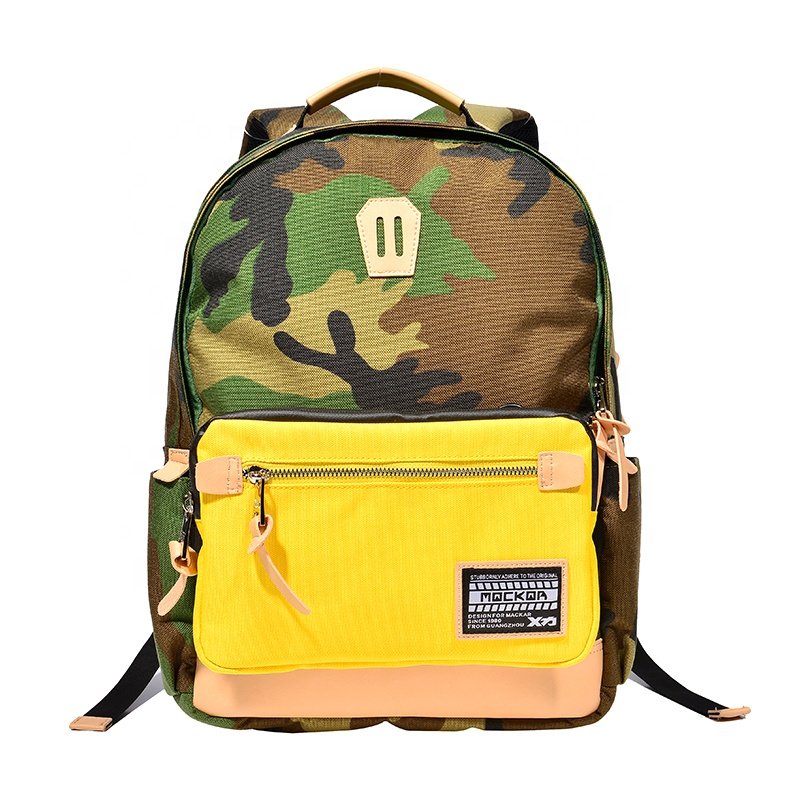 Factory direct sales custom logo polyester waterproof large capacity laptop backpack