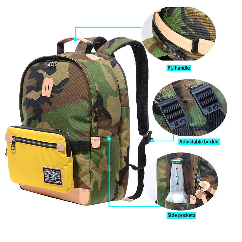 Factory direct sales custom logo polyester waterproof large capacity laptop backpack