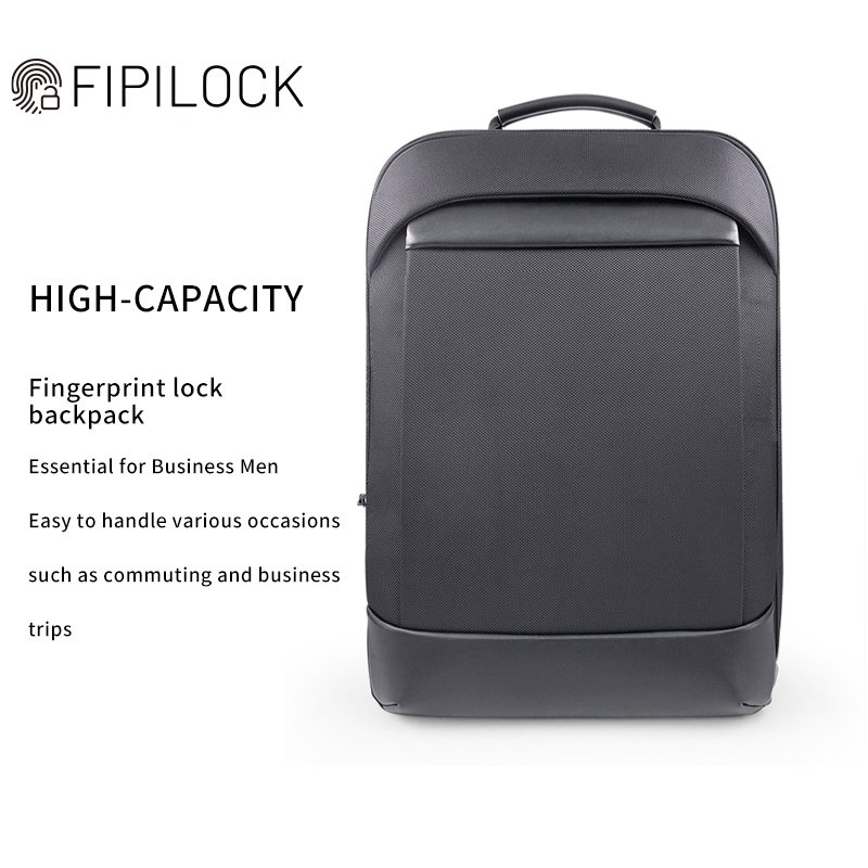 Fingerprint lock Laptop Backpacks usb charging carry on backpack school bags business Customizable anti theft man backpack