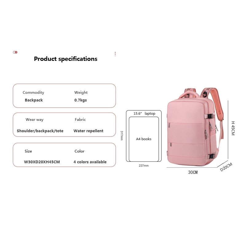Hot sale travel gym fitness sports outdoor mommy insulated multi-function tote shoulder waterproof laptop backpack bag