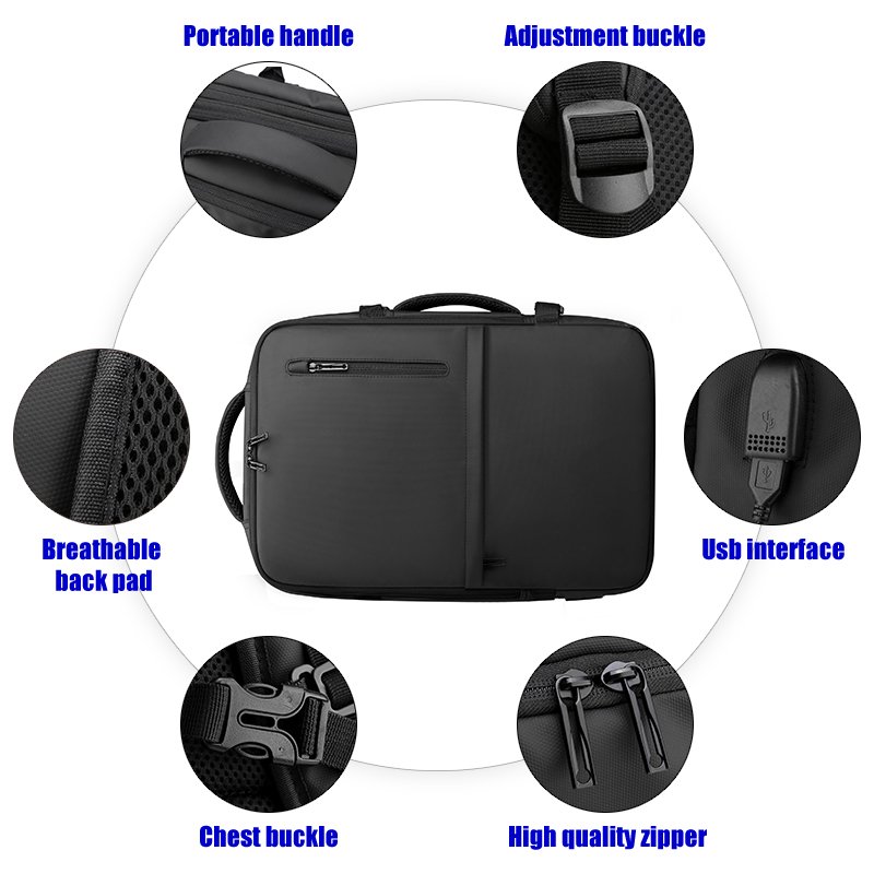 Wholesale Luxury Smart Usb Student Business Computer Anti Theft Nylon Smell Proof Waterproof Travel Custom Men Laptop Backpacks