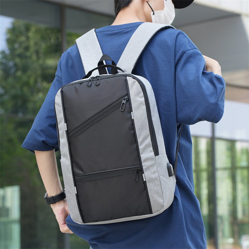 Custom Logo New Design Multifunction Usb Charging Men'S Business Laptop Backpack Daily Leisure Travel Shoulder Bag