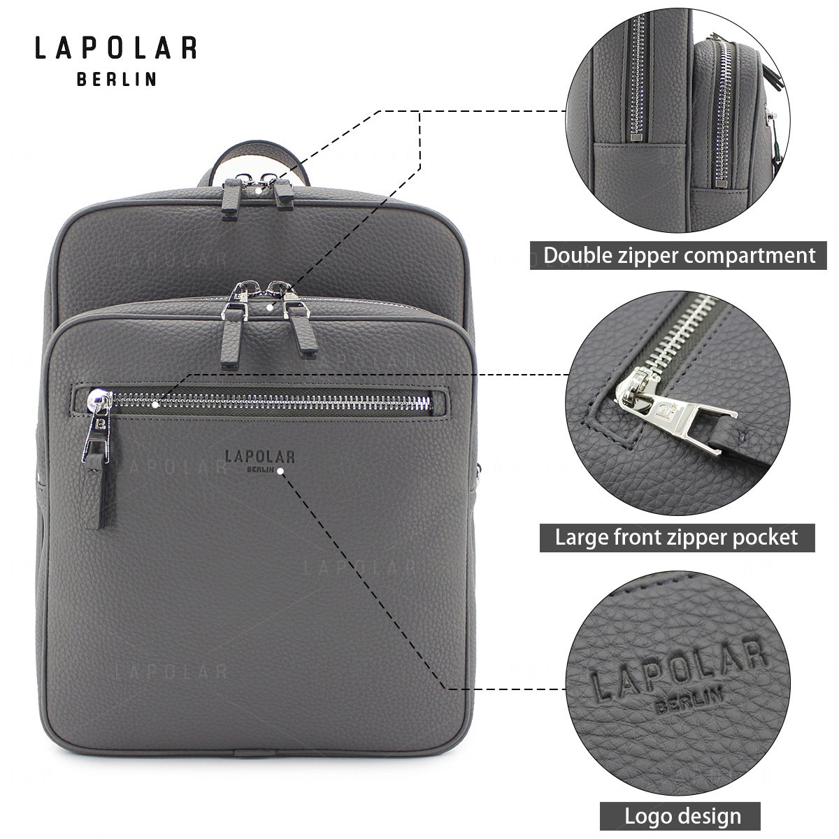 LAPOLAR High Quality Multi-function School Bags Men's Laptop Backpack Large Capacity Travel Waterproof Backpacks