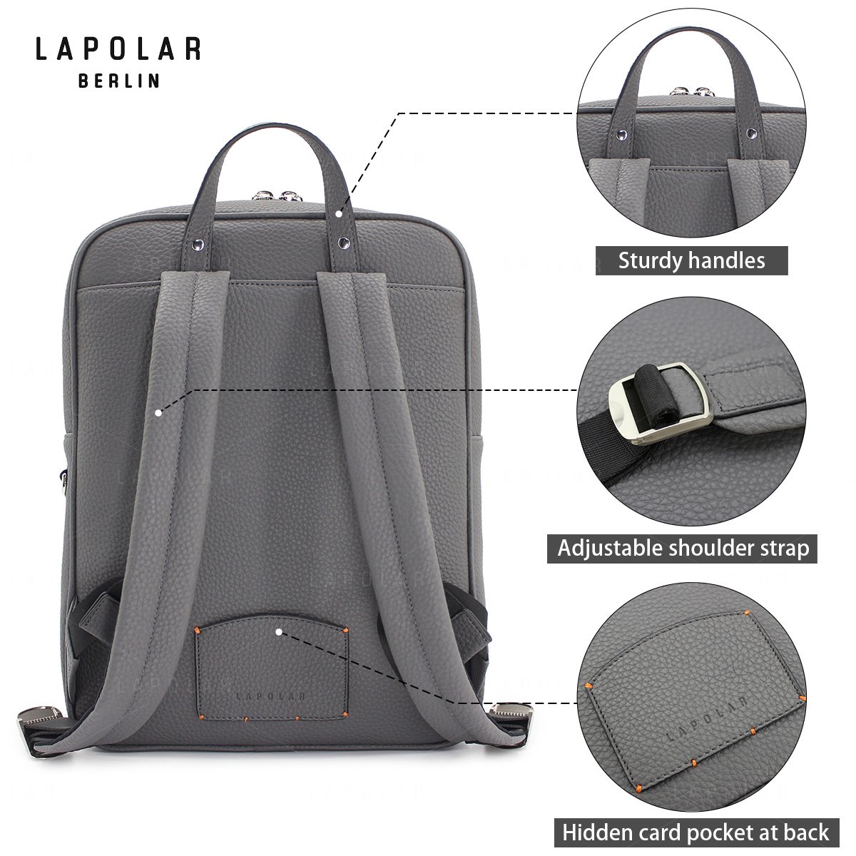 LAPOLAR High Quality Multi-function School Bags Men's Laptop Backpack Large Capacity Travel Waterproof Backpacks