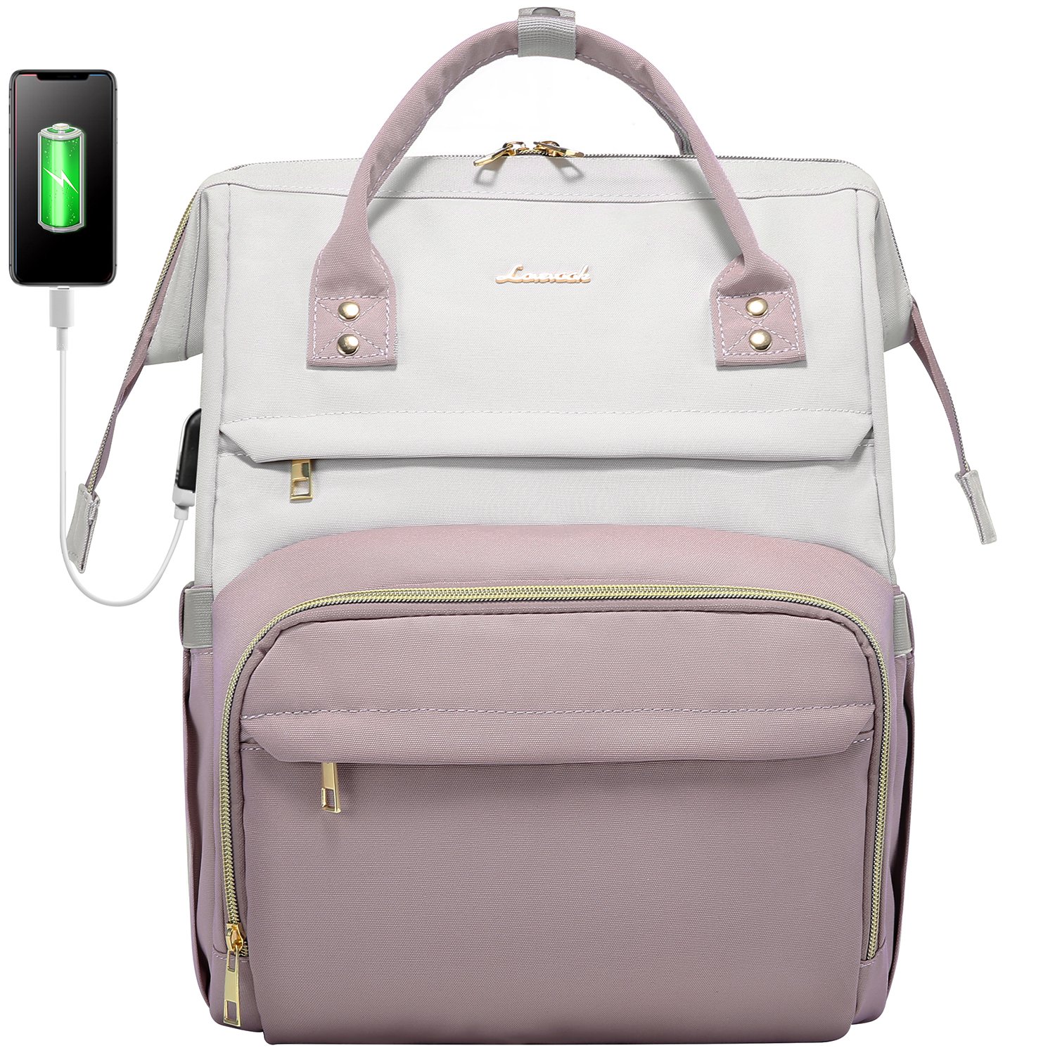 Fashion LOVEVOOK Men Travel Backpacks 14/15.6/17 Inch Business Computer Bag with USB Port College School Bags Laptop Backpacks