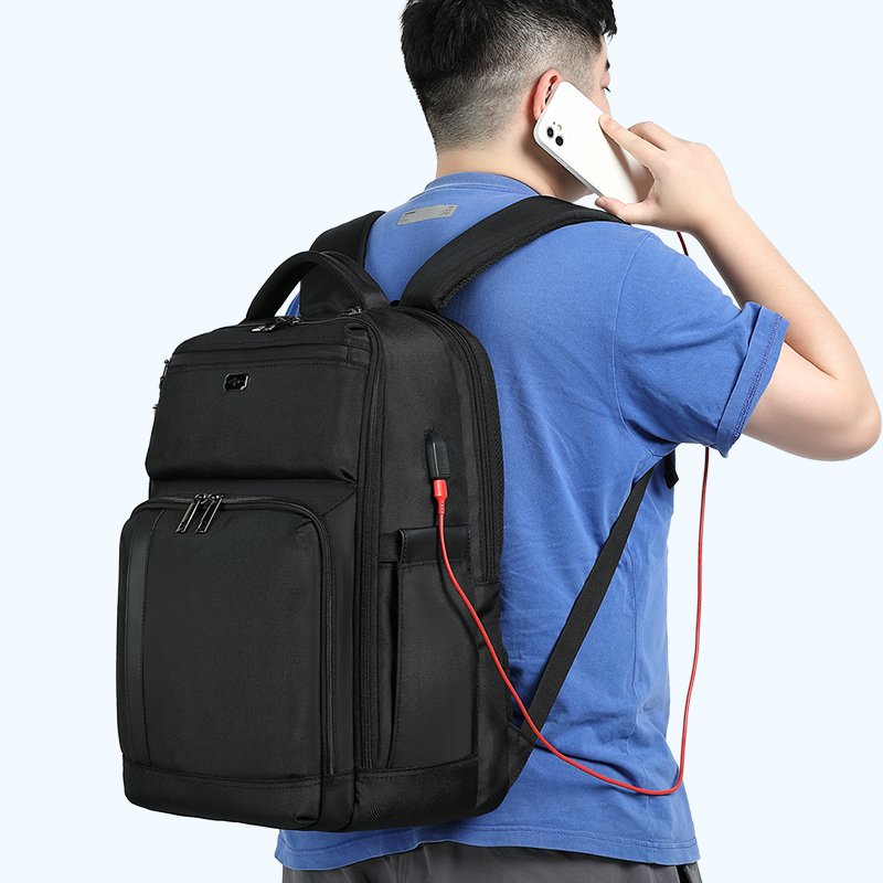 Custom Logo Waterproof Anti Theft Polyester School Computer Backpack Business Laptop Backpack Bags