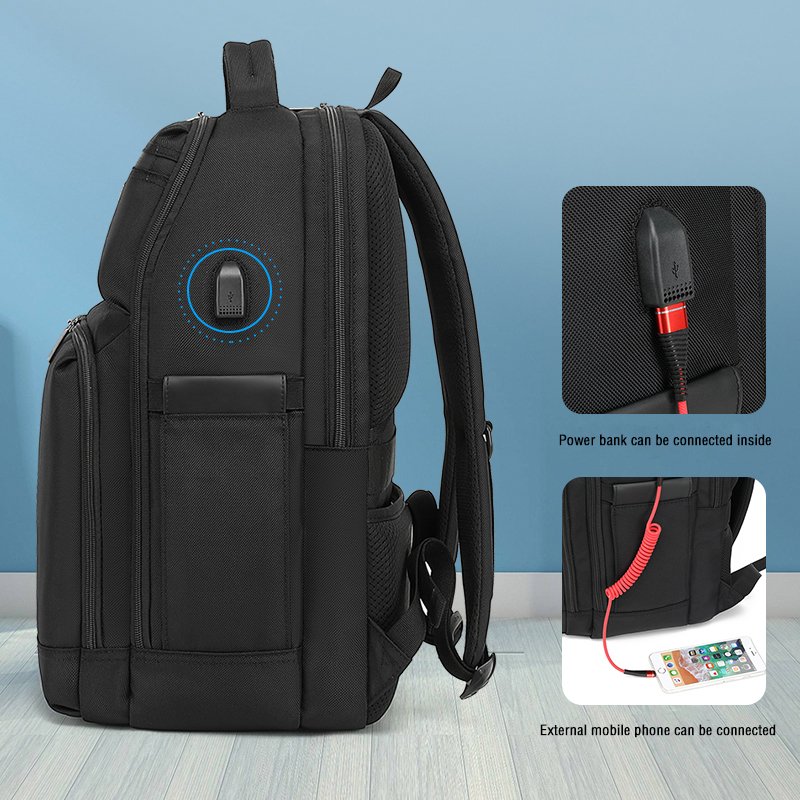 Custom Logo Waterproof Anti Theft Polyester School Computer Backpack Business Laptop Backpack Bags