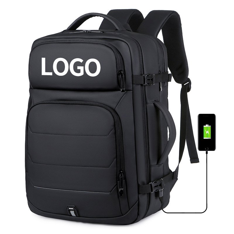 Multifunctional Simple Anti Theft Mochilas Business Outdoor Leisure Travelling USB Charging Laptop Backpack