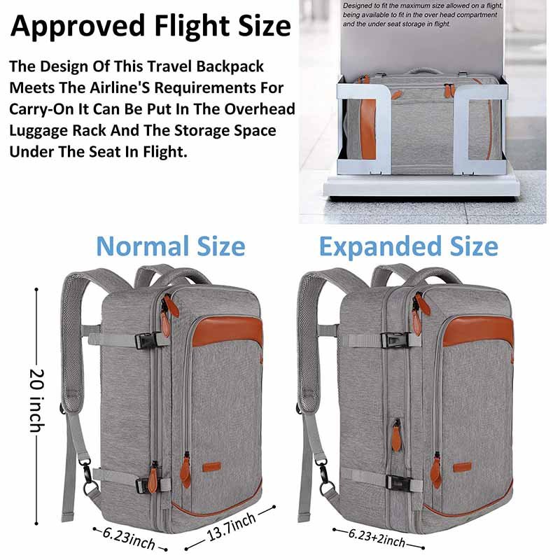 40L Large Capacity Men's Multifunctional Waterproof Computer Laptop Bag for Business Trip Travel Laptop Backpack