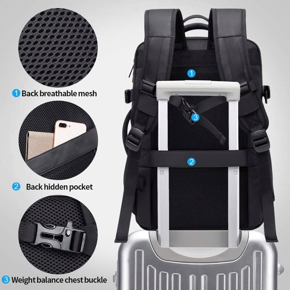 CUSTOMIZATION Travel Backpack,Flight Approved Carry On Backpack for International Travel Bag, Water Resistant Laptop Backpacks