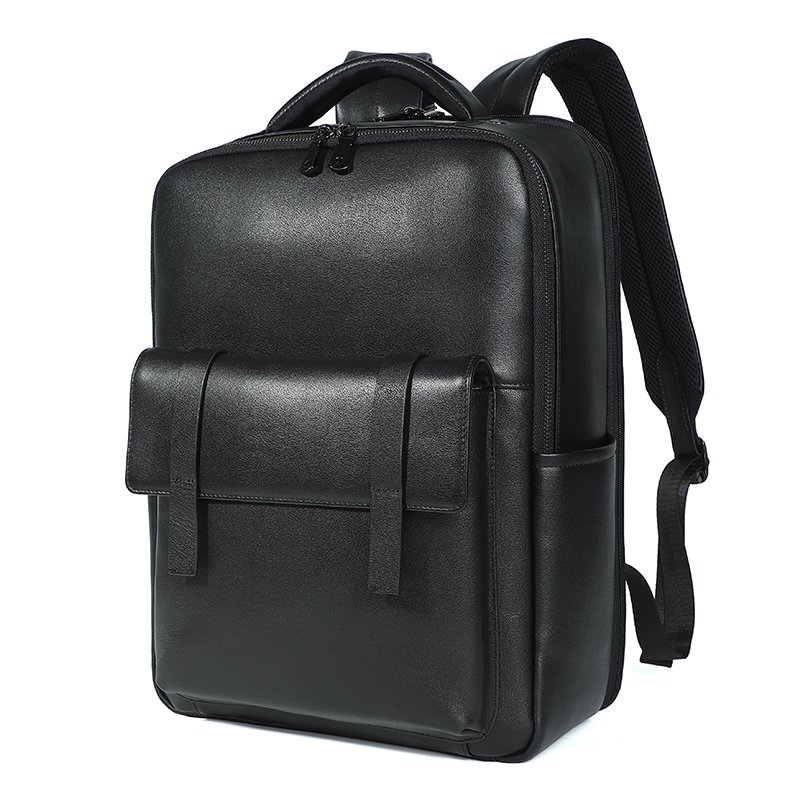 custom waterproof leather backpack outdoor casual sport designer laptop school bag large capacity women's men's backpack bags