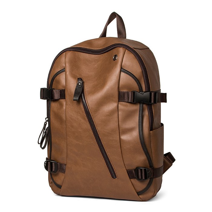 Durable Women'S Backpacks Pu Leather Laptop Backpack Casual Outdoor Backpack With Logo