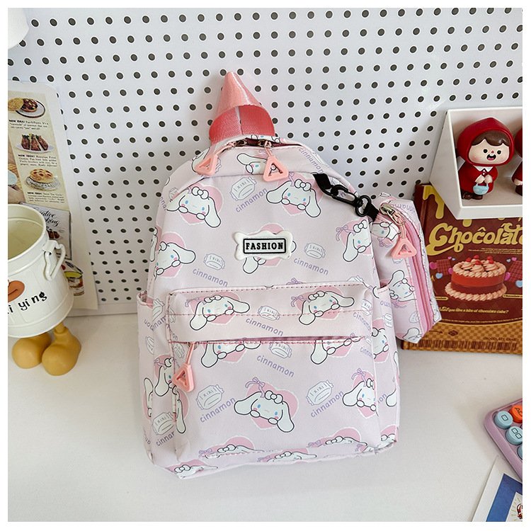 2024 Cute Girl Minimalist Cartoon Printed Laptop Backpack Kindergarten Baby Backpack