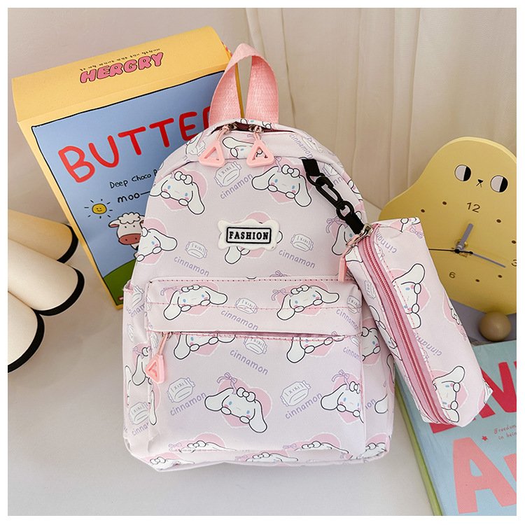 2024 Cute Girl Minimalist Cartoon Printed Laptop Backpack Kindergarten Baby Backpack