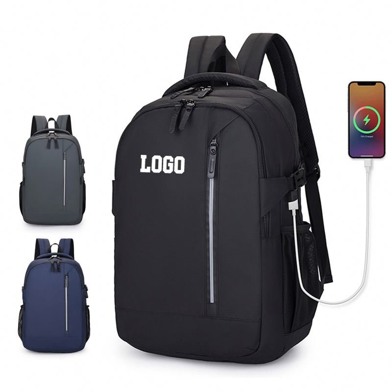 New Laptop Backpack Custom OEM Business Waterproof Leather outdoor laptop backpacks school student bags with usb daily life