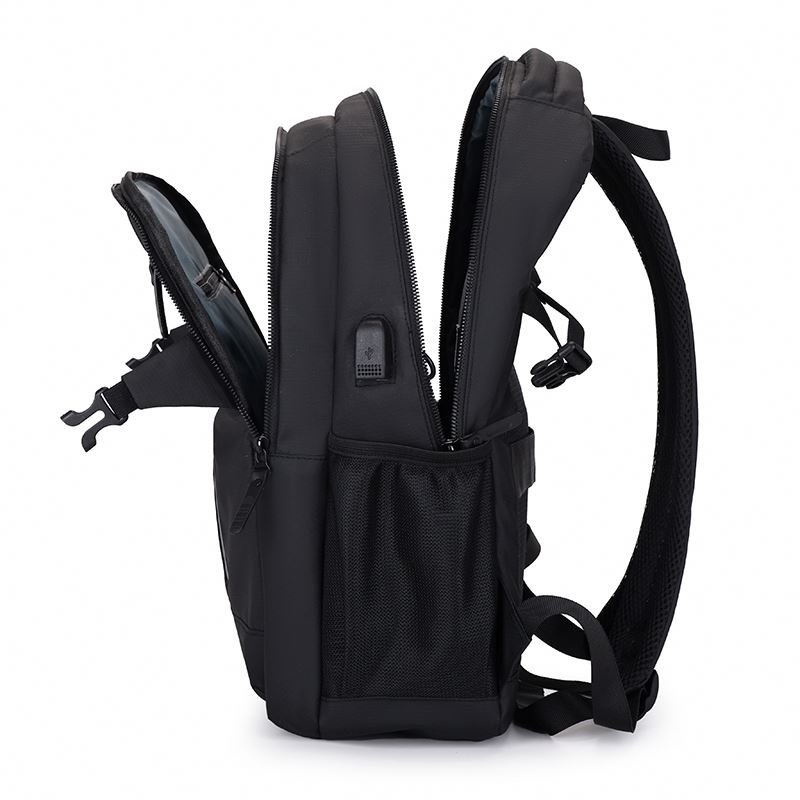 New Laptop Backpack Custom OEM Business Waterproof Leather outdoor laptop backpacks school student bags with usb daily life