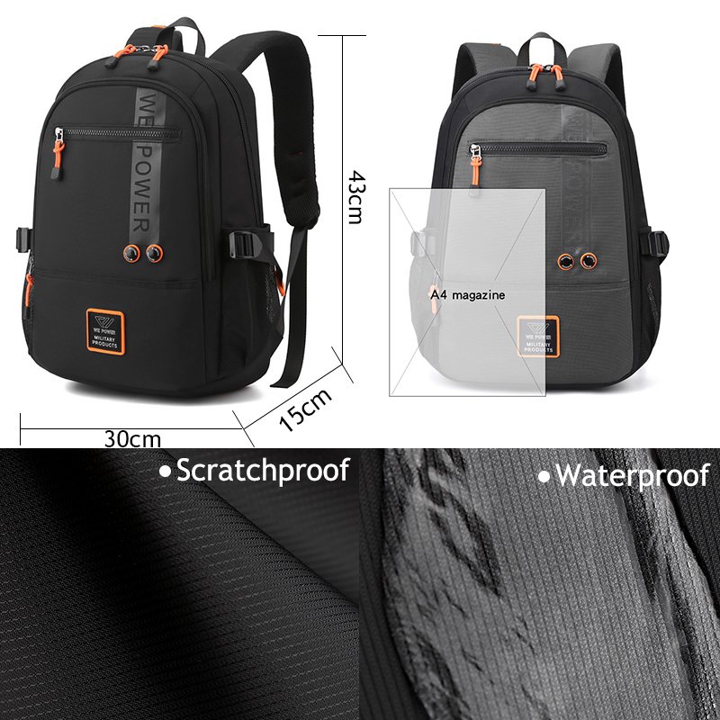 new waterproof student outdoor backpack travel bag casual durable laptop backpack student schoolbag men's backpack unisex