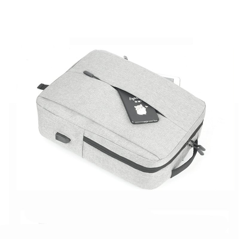 Multifunctional Custom Logo Simple Business Style Travel bag Waterproof Oxford Leisure Computer Laptop Backpack Bag With USB